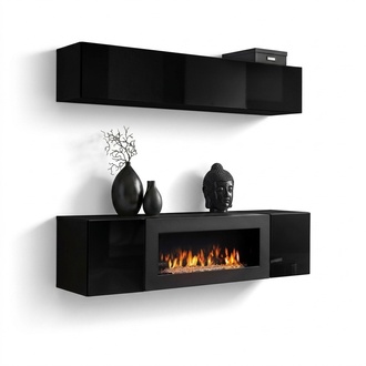 Wohnwand Komplett 2tlg. Sideboard Luxus Hochglanz Einrichtung Modern Designer