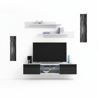 Luxus Wohnwand Set Wandregale Moderne TV Ständer Möbel Modern Design