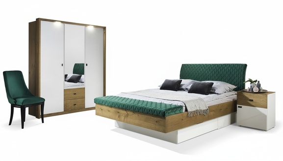 Designer Polsterbett Bett Betten Stoff Holz Luxus Ehebett 180x200cm Doppelbett