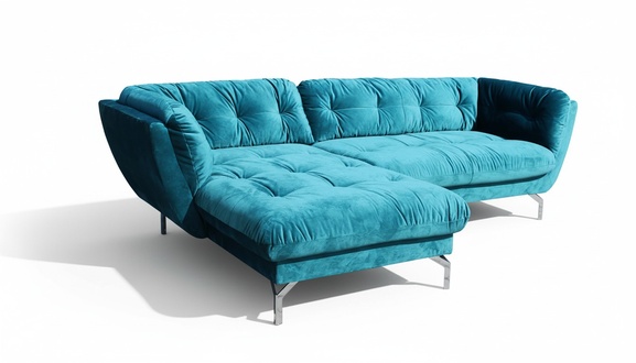 Ecksofa L Form Sofa Couch Design Couchen Polster Textil Neu Eck Garnitur Turkis
