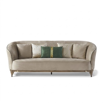 Design 3 Sitzer Dreisitzer Sofas Club Lounge Sofa Polster Couch Stoff Dreisitzer
