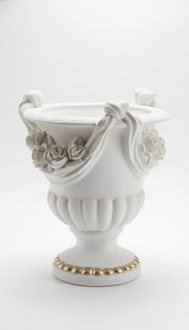 Design Blumen Topf Dekoration XXL Vase Vasen Handarbeit Deko Kelch