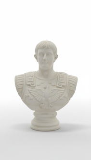 Design Büste Kaiser August Figur Statue Figuren Skulpturen Skulptur Dekoration