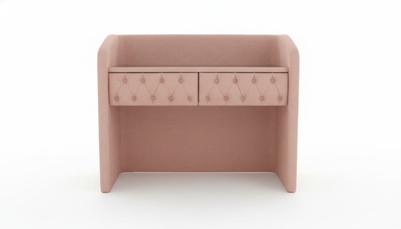 Design Chesterfield Schminktisch Tisch Schlafzimmer Möbel Moderne Rosa