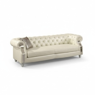 Design Chesterfield Sofagarnitur 3 Sitzer Couch Leder Polster Modern Luxus