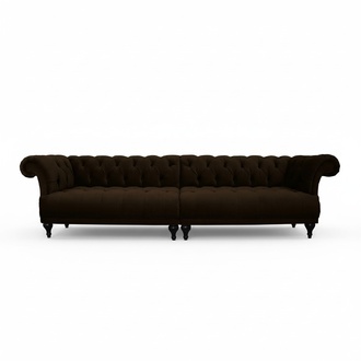 Design Chesterfield Sofagarnitur 5-Sitzer Leder Couch XXL Polster Sofas