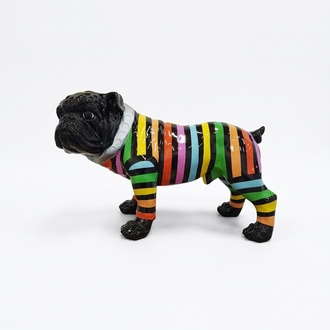 Design Dekoration Figur Hund aus Kunststoff Garten Skulptur Statuen