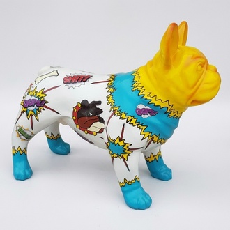 Design Dekoration Figur Hund Kunststoff Garten Skulptur Statuen 75x100cm