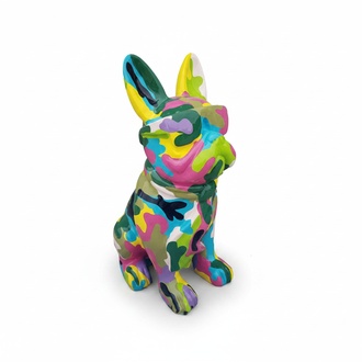 Design Dekoration Figur Hund aus Kunststoff Garten Skulptur Statuen 80 cm