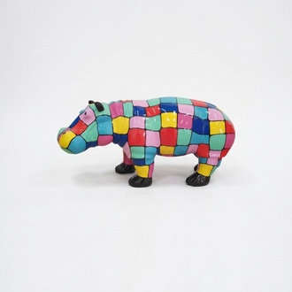 Design Dekoration Figur Nilpferd aus Kunststoff Garten Skulptur Statuen