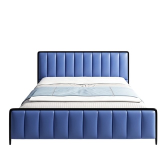 Design Doppelbett Lederbett Betten Bett Leder Polster Schlafzimmer Ehe 180x200 !