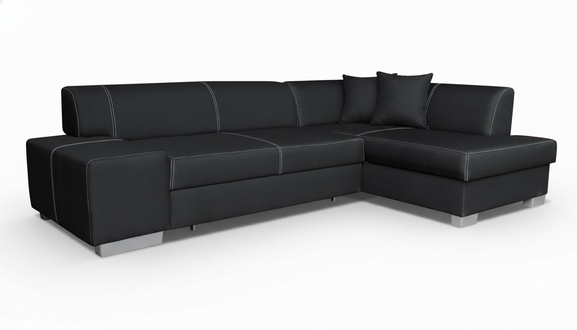 Design Ecksofa Schlafsofa Bettfunktion Couch Leder Textil Polster Sofas Neu 9542