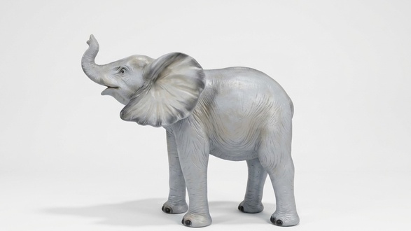 Design Elefant Mitel Figur Statue Skulptur Figuren Skulpturen Garten Zoo