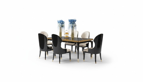 Design Ess Zimmer Stuhl Set Metall Tische Sessel 4x Stühle Tisch Garnitur 4tlg.