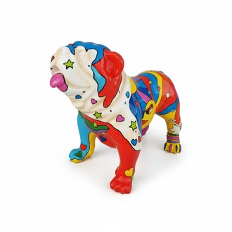Design Figur Hund aus Kunststoff, Skulptur Höhe 72x90cm