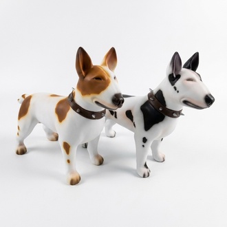 Design Figur Hund aus Kunststoff, Skulptur Höhe 85x116 cm