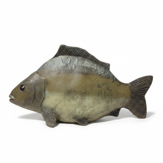 Design Fisch Figur Statue Skulptur Figuren Skulpturen Dekoration Deko Karpfen