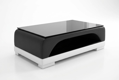 Design Glastisch Leder Couch Tisch Tische Glas Sofa Wohnzimmertische