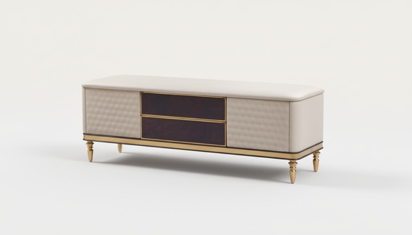 Design Hocker Bank Luxus Pouf Fußhocker Möbel Polsterhocker Sitzhocker Ottomane