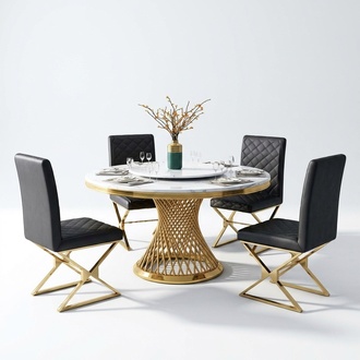 Design Holz Tisch Runder Esstisch Rund Ess Tische 130cm Luxus Klasse Wohnzimmer