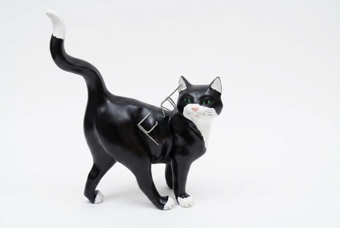 Design Katze Figur Garten Statue Skulptur Figuren Skulpturen Dekoration