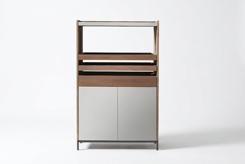 Design Kommode Anrichte Side Lowboard Schrank Regal Luxus Beleuchtet