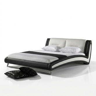 Design Leder Bett Doppel Ehe Modernes Gestell Luxus Schlaf Zimmer Betten