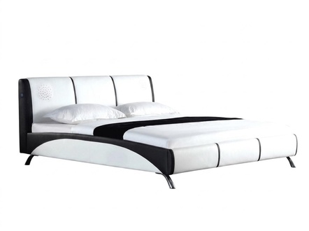 Design Leder Bett Ehe Modernes Hotel Gestell Luxus Schlaf Zimmer Doppel