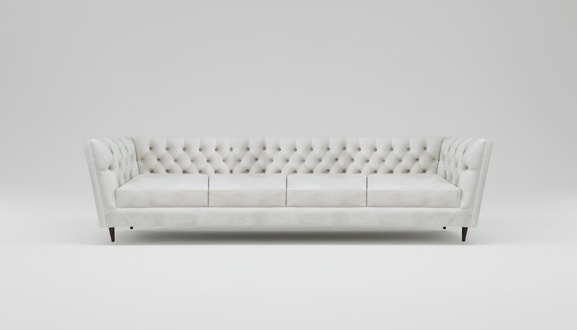 Design Leder Sofa Viersitzer Couch Chesterfield Polstermöbel Wohnzimmer