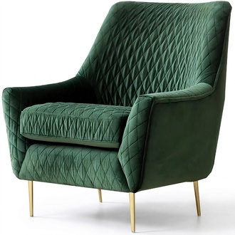 Design Lounge Club Relax Sessel Stuhl Polster Fernseh leder Textil Grün