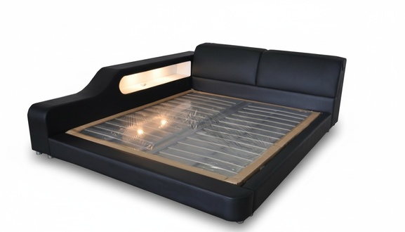 Design Luxus Bett Polster Ehe Hotel Moderne Betten Leder 140/160/180/200 LB8818