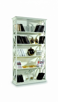 Design Luxus Bücher Regale Weiß Klassischen Stil Schrank Holz Italienische Möbel