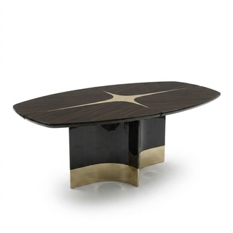 Design Luxus Ess Zimmer Wohn Tisch Holz Hochglanz Tische italien Möbel