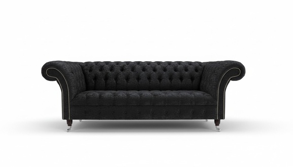 Design Luxus Stoffsofas Chesterfield Textil Sofa 3 Sitzer Sofa Polster Sofas