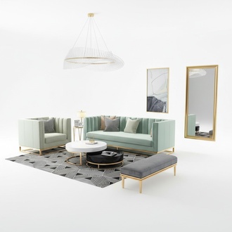 Design Luxus Wohn Zimmer Möbel Italien Leder Metall Sofa Couch Garnitur
