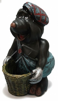 Design Maulwurf Figur Garten Statue Skulptur Figuren Skulpturen Dekoration Neu 5