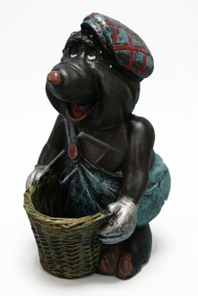 Design Maulwurf Vase Skulptur Figur Statue Statuen Figuren Dekoration Neu