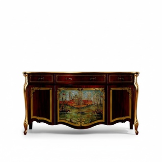 Design Möbel Luxus Barock Buffet Kommode Anrichte xxl Design Italienische Kommoden Neu