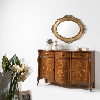Design Möbel Stil Barock Kommode Schrank Braun Design Luxus Holz Italienische Möbel Neu