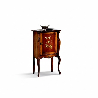 Design Möbel Stil Barock Kommode Vitrine Braun Holz Luxus Italienische Möbel