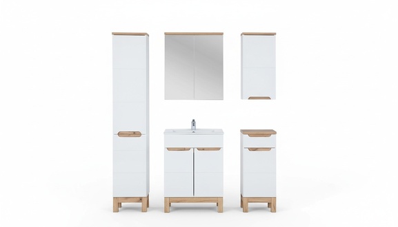 Design Möbel Waschbecken Badezimmer Bad Set Garnitur Schrank Badmöbelsets 5tlg.