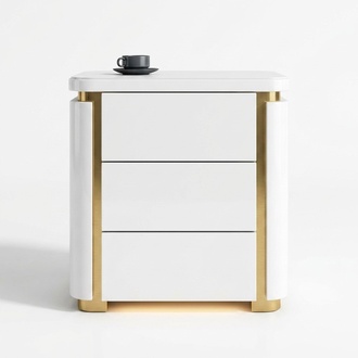 Design Nacht Tisch.Konsole Metall Glanz Tische Konsolen Schlaf Zimmer Beistell