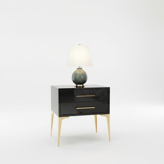 Design Nacht Tisch KonsoleTische Konsolen Schlaf Zimmer Beistell Metall Glanz