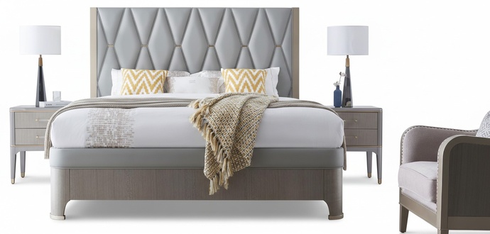 Design Polsterbett Bett Betten Doppel Ehe Luxus 180x200 cm Doppelbetten Stoff