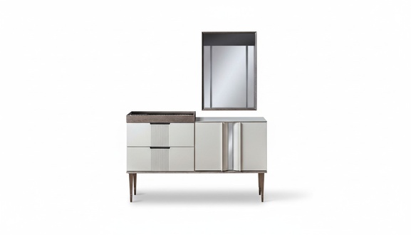 Design Schminktisch mit Spiegel Luxus Schlafzimmer Möbel 2tlg. Stil