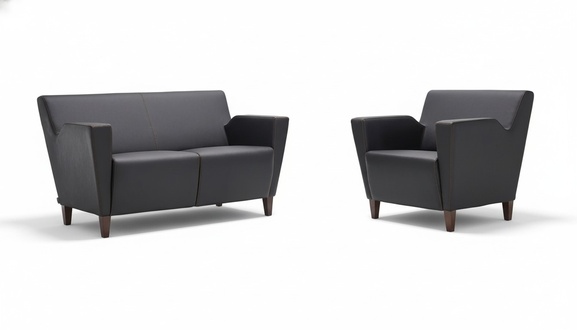 Design Sofa 2 Sitzer Sessel Couch Polster Luxus Modern Leder Couchen Sofas