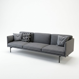 Design Sofa 3 Sitzer Wohnzimmer Couch Couchen Polster Sofas Dreisitzer XXL