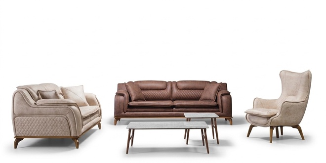 Design Sofa Couch Sofagarnitur 331 Sitzer Set Polstergarnitur