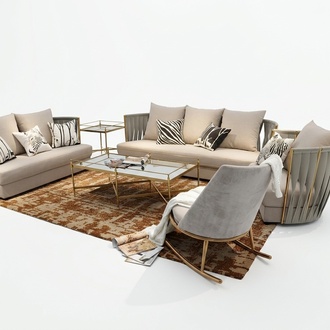 Design Sofa Möbel Wohn Zimmer Set Couch Polster Sitz Garnitur Samt 3+2