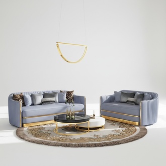 Design Sofa Garnitur Polster Sitz Couchen Garnituren Textil Couch Luxus